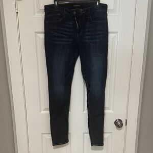 Express Women's Midnight Blue Skinny Jeans